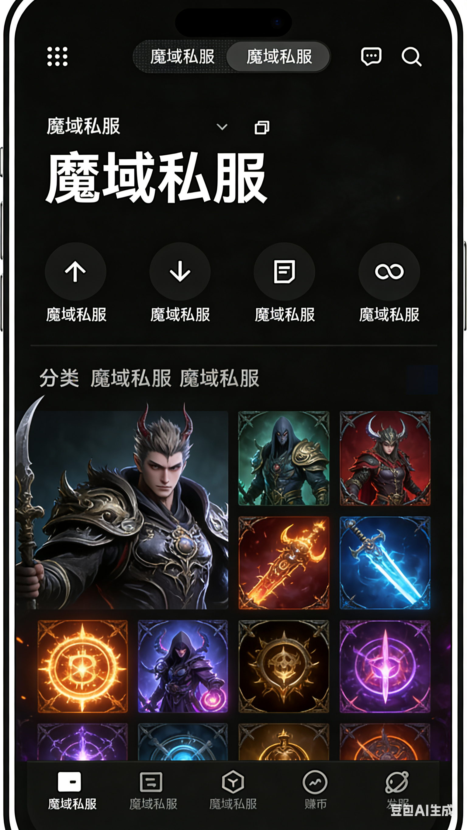 魔域私服军团资源点争夺画面
